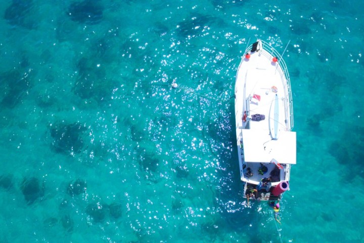 A boat in Puerto Rico beach