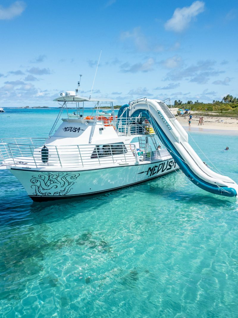 a small boat in a body of water