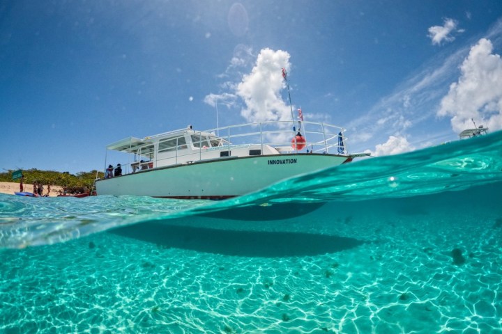 a large pool of water